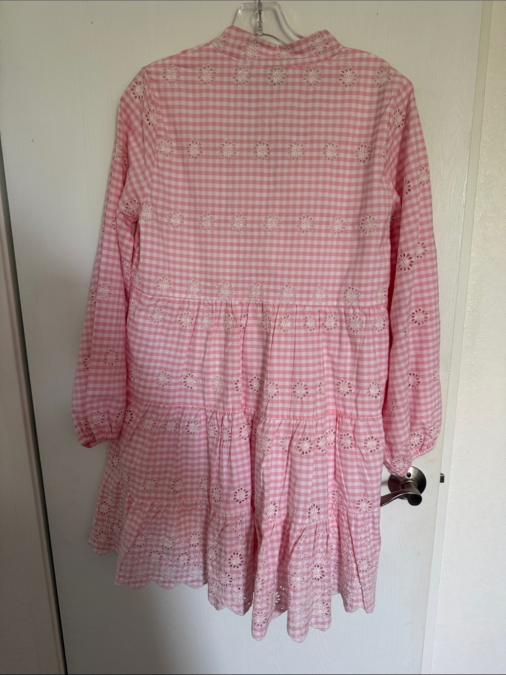 New- never worn- Sail to Sable Pink and White Gingham Dress - Picture 4 of 6